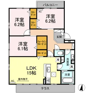 エンジェル フタミ【2階】の間取り
