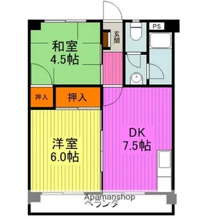 佐波ハイツ【2階】の間取り