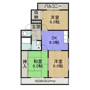 グランベージュA棟【1階】の間取り