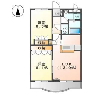 プリマヴェーラ【603号室】の間取り
