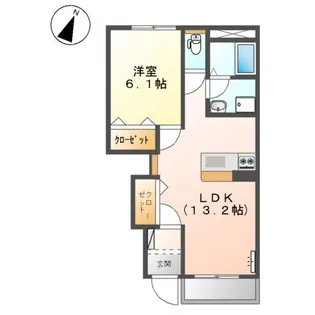 アシューレ【1階】の間取り