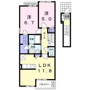 MARIAGE F【2階】の間取り