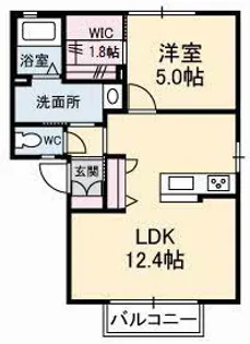 キャッスル綾【1階】の間取り