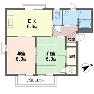 シーサイドフォーレス【1階】の間取り
