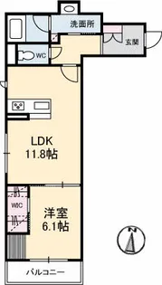 シャーメゾン ラ メール【3階】の間取り