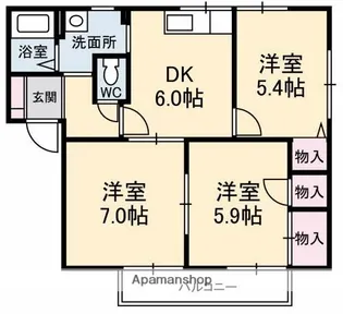 シャーメゾンU【2階】の間取り