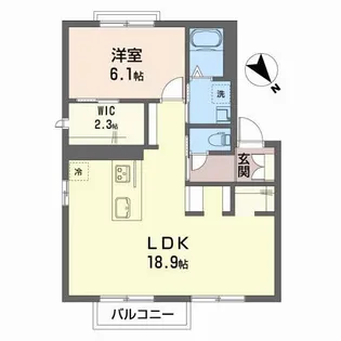 フォーレス21 A棟【2階】の間取り