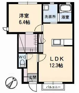 シャルマンラフォーレB棟【1階】の間取り