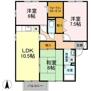 セジュールセト【1階】の間取り