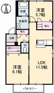 ベルエポック【1階】の間取り