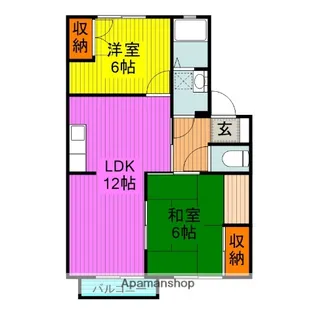 リヴィエールA【2階】の間取り