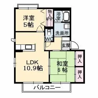 アン・シャーリー Ⅱ【2階】の間取り