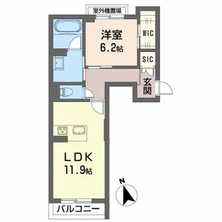 シャーメゾンDAI【3階】の間取り