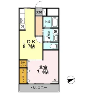 晃耀館【1階】の間取り