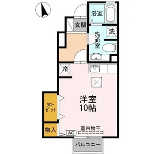 エスペランサ古泉Ⅱ【1階】の間取り