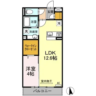 セジュール妙見【2階】の間取り