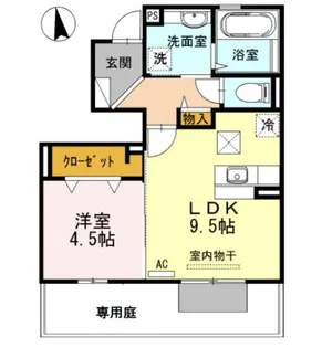 ラ・メール【1階】の間取り