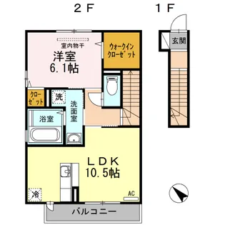 メゾン・エトワール【2階】の間取り