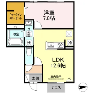 クオーレC棟【1階】の間取り