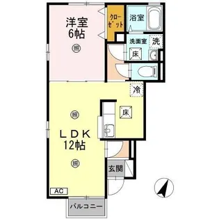 ボンボニエール雅【1階】の間取り