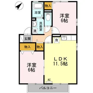 リビエールNO1【2階】の間取り