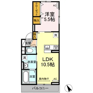 アルベロ【3階】の間取り