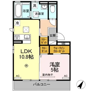 サウスコートS A・B棟 A棟【1階】の間取り