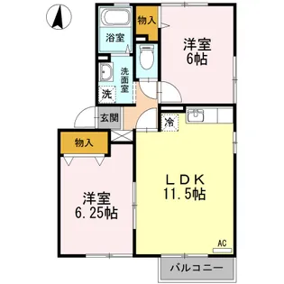 ルピナときしげ【2階】の間取り