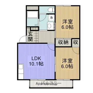 ヴィラコートA【2階】の間取り