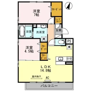 グランルミエール【3階】の間取り