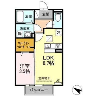ローゼン・リッターII【1階】の間取り