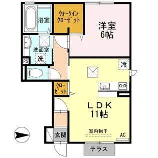クオーレ B棟【1階】の間取り