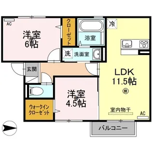 セントラル レジデンス E棟【2階】の間取り
