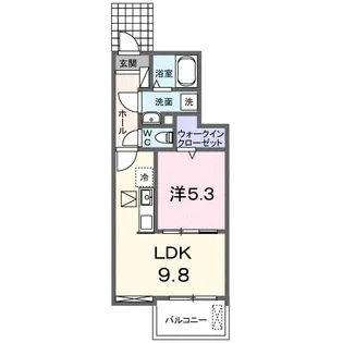 ブリーズガーデン Ⅰ【1階】の間取り