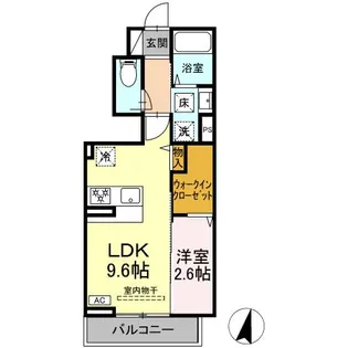 テラロッサ【101号室】の間取り