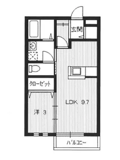 ハイツ白坂 A棟【101号室号室】の間取り