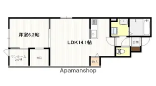 DR.ヒルルク玖波【1階】の間取り