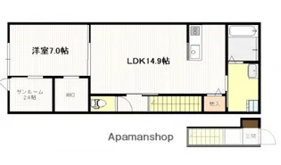 DR.ヒルルク玖波【2階】の間取り