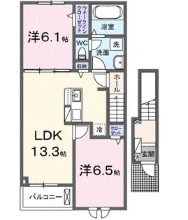 シュトラールB【2階】の間取り
