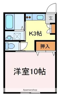 ハイツ瀬戸(江頭)【203号室】の間取り