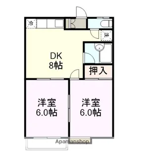 メゾンソレイユ【1階】の間取り