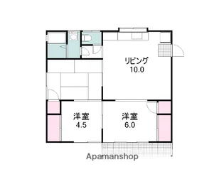 岡田アパート【5号室】の間取り