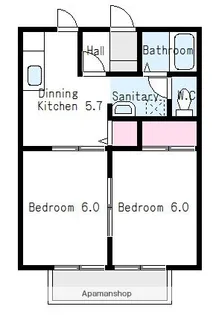 サンガーデンあすなろA【101号室】の間取り