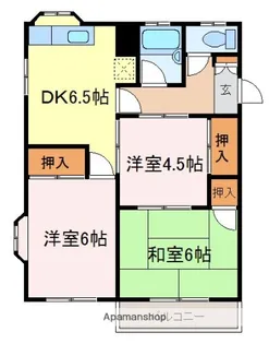 チェリーハイツA棟【201号室】の間取り