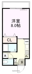 ハートフルビレッジWEST【205号室】の間取り