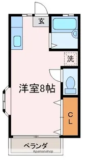 ロイヤルヒルズ中山【101号室】の間取り