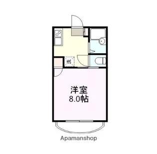 西村ハイツ【1階】の間取り