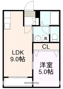 ルイガンス【202号室】の間取り