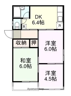 ハイツ深川【201号室】の間取り