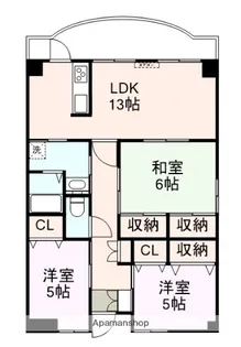 アンシエール【406号室】の間取り